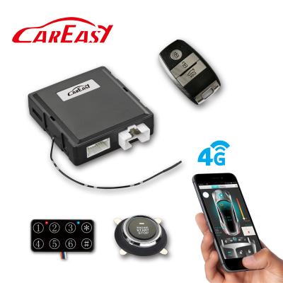 China PKE Passive Keyless Entry PKE Push Button Start Remote Start System 4G GPS/GSM Smartphone APP Car Alarm and Keyless Tracking System High Quality for sale