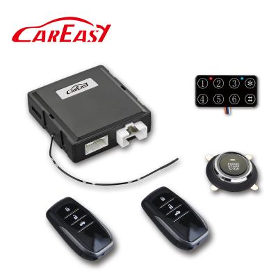 China Passive Keyless Keyless Start System Push Button Entry PKE Starter Smart PKE Remote Car Alarm with Password Keypad for Locking/Unlocking for sale