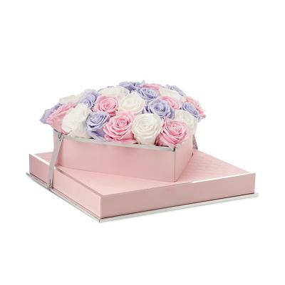 China Handmade Special Widely Used Design Heart Flower Box Luxury Cardboard Boxes For Flowers for sale