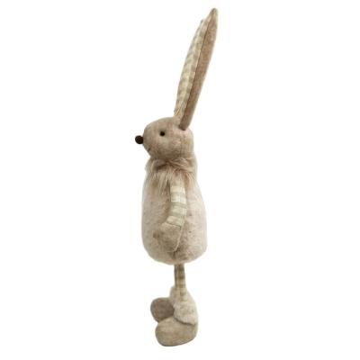 China Modern High End New Listing Ornament Stuffed Bunny Febric Plush Rabbit Easter Decoration for sale