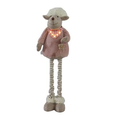 China Modern Best Selling Products Opens Easter Decoration LED Lighting Cute Plush Sheep for sale