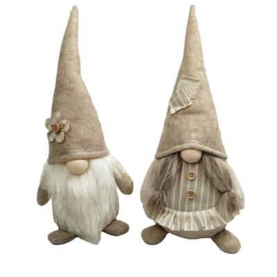 China New Modern Hot Items Christmas Shrink Santa Febric Plush Gnome Easter Decorations for sale