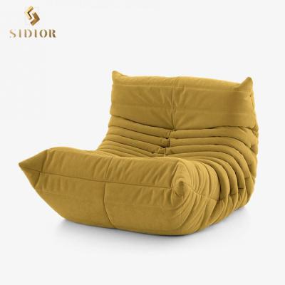 China Hochwertiger Wohnzimmer-Freizeit-Stuhl-Gewebe-Aufenthaltsraum Togo Sofa Chair zu verkaufen