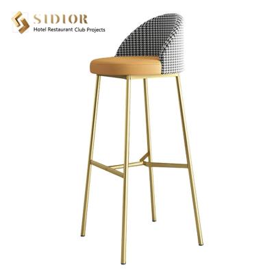 China SGS Metal Steel Base Contemporary Bar Chairs for sale