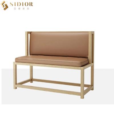 China Leather Upholstery Restaurant Booth Sofa 1.2m Modern Booth Seating for sale