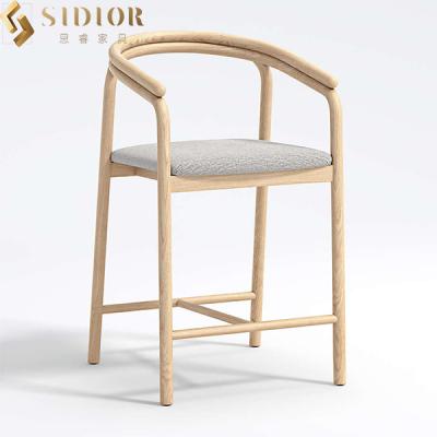 China Modern Luxury Contemporary Bar Chairs Stool Armless Metal Base 83cm for sale