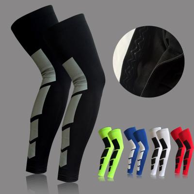 China Bicycle Nylon Unisex Basketball Elastic Compression Waves Silicone Adults Spandex Leg Brace For Knee for sale