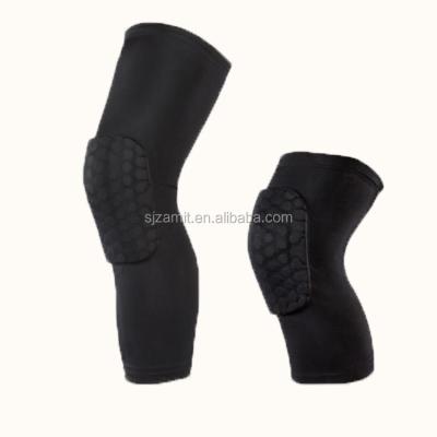 China Crashproof Breathable Anti-Slip Basketball Compression Knee Sleeve Basketball Honeycomb Pads Protector for sale