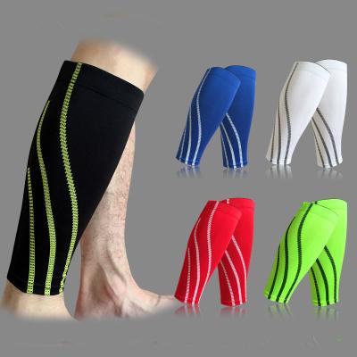 China High Elastic Multiple Colors 20-30mmHg Silicone Strong Calf Support Anti-Slip Premium Calf Compression Sleeve for sale