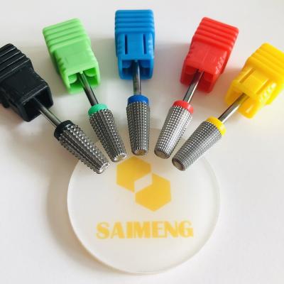 China Good Quality Saimeng Design NEW Tapered Nail Drill Bit 5 in 1 Safety Nail Bit Carbide Nail Drill Bit for sale