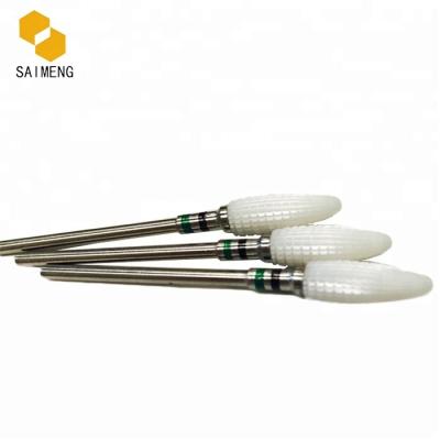 China White Zirconia Ceramic Dental / Nail Art Burs Dental Carbide for sale