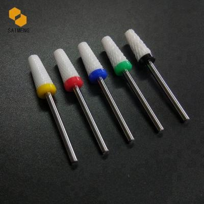 China NAIL SALON 2019 Good Quality White Zirconia Ceramic Bit For Nail Art Drill Machine for sale