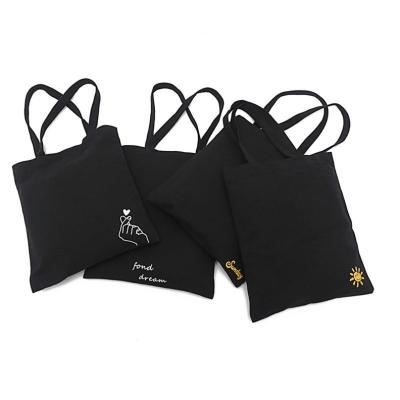 China eco-friendly 100% cotton custom bags, cotton tote bags, black canvas tote bag for sale