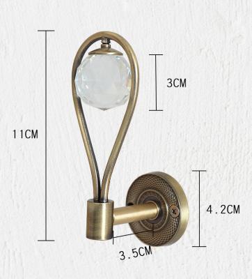 China Contemporary European Style Crystal Curtain Hook Zinc Alloy Curtain Hook Curtain Accessories for sale