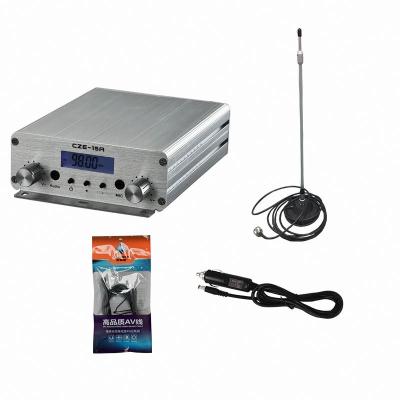 China Aluminum Alloy CZE-15A 15W FM Radio Transmitter Broadcast FM Transmitter for sale