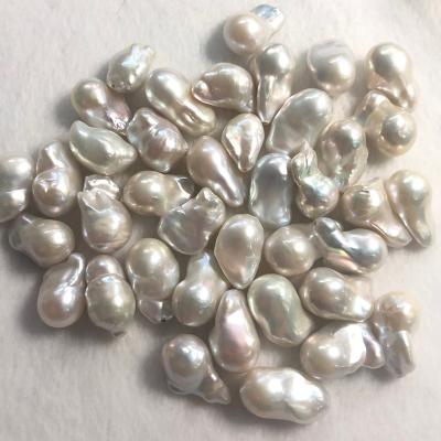 China Loose Shape 100% Pearl Shape 100% Pearl Necklaces Popular Natural Freshwater Pearl Organic Baroque Natural Freshwater Pearl Big Clearance For Wedding for sale