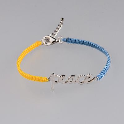 China Ukraine Ethnic Color Friendship Peaceful Bracelet for sale