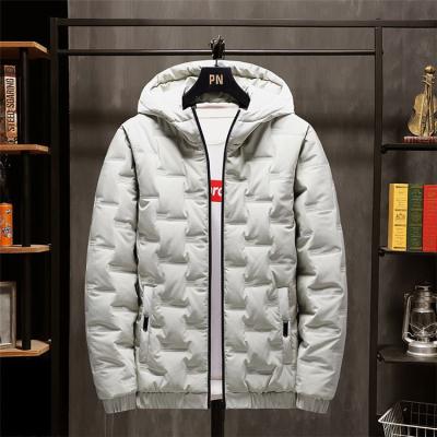 China Breathable IVY New Trendy Puff Sleeve Trekking Down Jacket Men LOGO Custom Padded Down Jacket Coat for sale