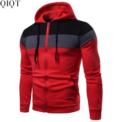 China Anti-wrinkle Casual Sport Long Style Wholesale Men's Sleeve Color Patchwork Hoodies Sweater Men Hoodies 100% Cotton Custom for sale