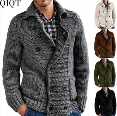 China Wholesale Breathable Solid Color Turn-Down Collar Knit Mens Jackets And Coat Winter Jackets For Men 2021 for sale