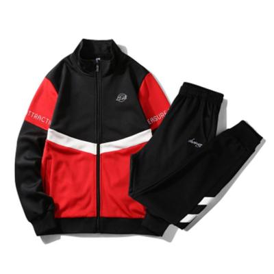 China Custom QUICK DRY Sweater 2020 New Logo Men Casual Tracksuit Two Pieces For Men Zipper Jackets And Pants Jogging for sale