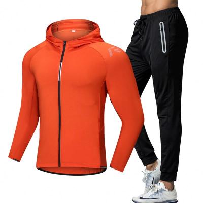 China IVY New Fashion Men Cotton Hoodie Shirt Sportswear Gym Breathable Fitness Sets for sale