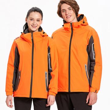 China IVY Wholesale Winter Custom Waterproof Softshell Breathable Zipper Ski Fitness Sport Men Jacket Outdoor Hiking with Hoody for sale