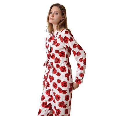 China Factory direct sales QUICK DRY beautiful and elegant winter women's pajamas high quality for ladies pajamas for sale