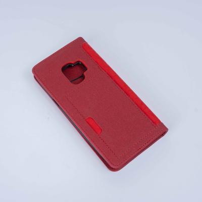 China Luxury High Quality Leather Material Mobile Phone Case Shockproof Frosted Flip Cover For Samsung s9 Back Cover for sale