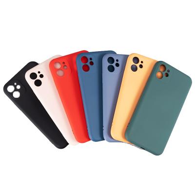 China Full Shockproof Back Cover Silicone TPU Soft Candy Color Full Protective Shell Mobile Phone Case For iphone 11 12 Pro Max for sale