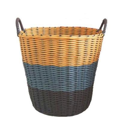 China Large Modern Plastic Storage Basket Dirty Clothes Hamper Suitable For Home Bathroom for sale