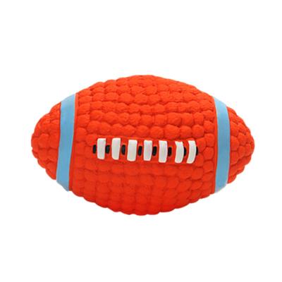 China Factory direct sales net celebrity hot dog toy latex rugby dog ​​bite sounding ball pet toy SDHGYW0070 for sale