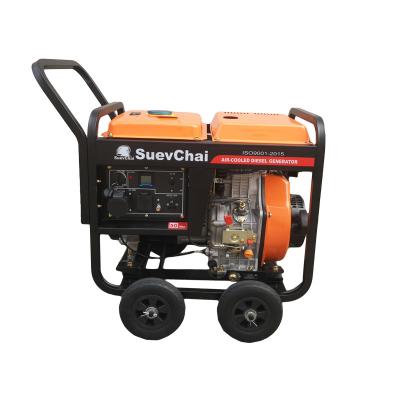 China Factory price portable orange 3kva 3kw small mobile diesel generator with 35mm square tube for sale