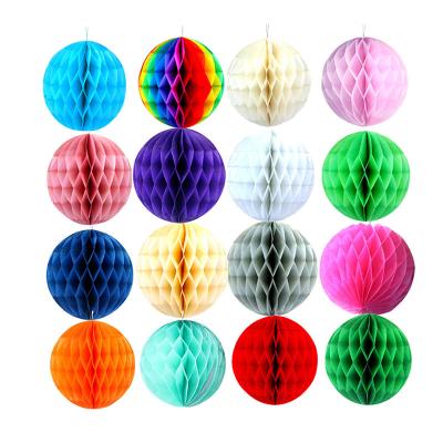 China China Factory Wholesale Honeycomb Ball Children's Paper Lantern Room Outdoor Moroccan Wedding Christmas Birthday Party Decorations for sale