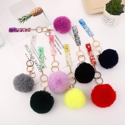 China 2021 Wholesale Metal Luxury Glitter Bank Credit Debit ATM Card Swaggy Custom Acrylic Grabber For Long Nails Designer Key Chain Volume for sale