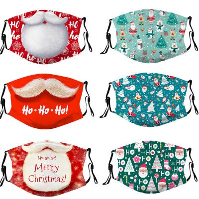 China PM2.5 Cartoon Kids Christmas Fun Mask Dustproof and Washable Haze Mask Ear Hook Baby Party Halloween Face Mask for sale