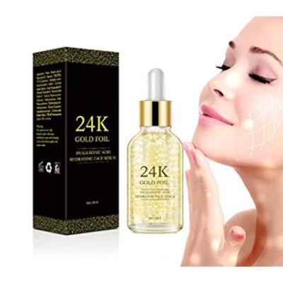 China New Skin Revitalizer Korea Skin Care Face Skin Care 24k Gold Anti Aging Whitening Serum Bulk New Private Label Serum for sale