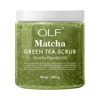 China Customized Natural Skin Care Private Labeling Matcha Green Tea Body Exfoliator Scrub for sale