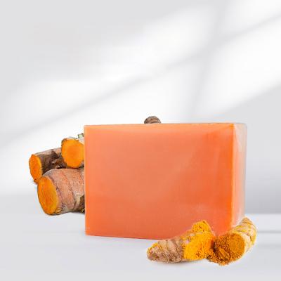 China Private label turmeric soap bar oraginc natural turmeric base cleansing herbal soap for sale