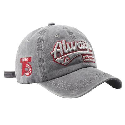 China New Style COMMON 100% Cotton Baseball Cap With Embroidered Logo for sale