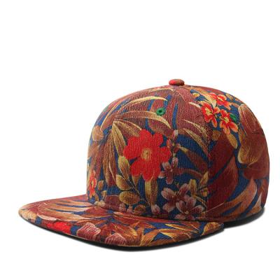 China JOINT Winter Snapback Hat With Flower Print Design Hip Hop Sports Fashion Hat for sale