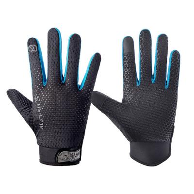 China Touch Screen Unisex Outdoor Non-slip Fitness Bicycle Mountaineering Full Finger Retraining Gloves for sale