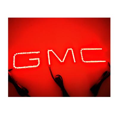 China Car Emblem Light LED Logo Chasing Halo Led Emblem Light Badge Lamp for sale