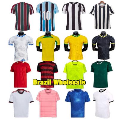 China Quick Dry Comfortable Breathable Brazil Football Shirt Brazil Uniform Soccer Jersey for sale