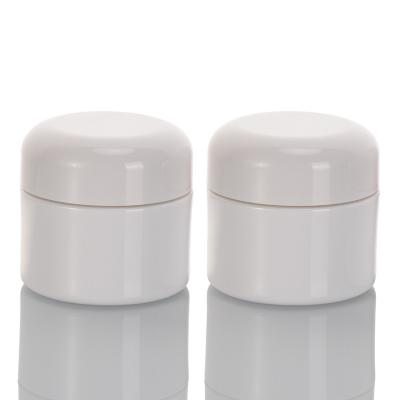 China Skin Care Serum PET Cosmetic skin care single wall 50ml cosmetic cream plastic jars with lids for sale