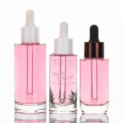 China Cosmetic 30ml Essential Oil Cosmetic Glass Drop Bottles Essence Liquid Luxury Cosmetic Bottle for sale