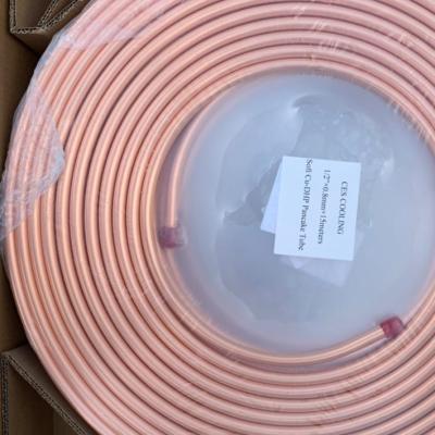 China Air Condition Or Refrigerator Manufacturer Copper Coil Tubing ASTM B280 6.35mm Pipe Copper Tube for sale