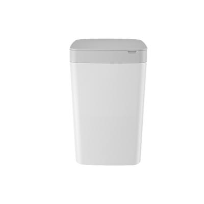 China New Nordic 13L 15L Disposable Plastic Trash Can INS Automatic Contact Smelling Waterproof Waste Bins Trash Can With Lid Kitchen Office Wholesale for sale