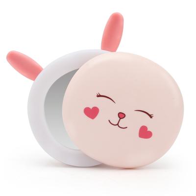 China Mini Cartoon Electric Heater Beauty Mirror Hand Warmer Portable Handy Warmer Hotel Sale Multifunction Portable USB Heater Charging Light for sale