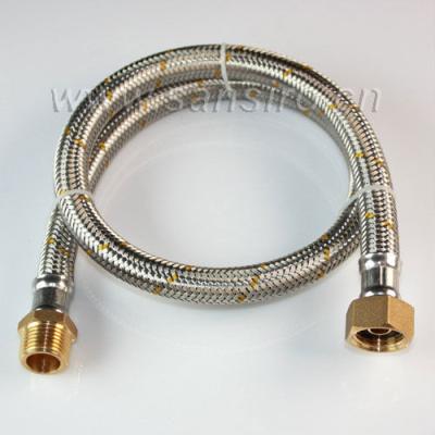 China Gas Hose For LGP Regulator Stainless Steel Wire Braided Flexible Fire Proof Hose for sale